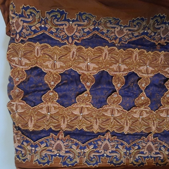 Salwar Kameez silk heavy beading size large - Picture 3 of 8